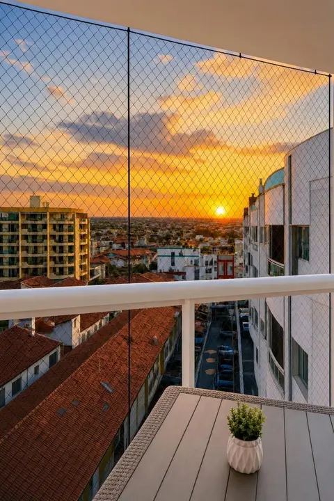 Varanda de imóvel de temporada sob gestão da RIOS em Cabo Frio